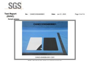 The latest test report for mouse pad material natural rubber