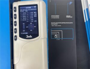 Color Meter for the packaging boxes for the branded mouse pad