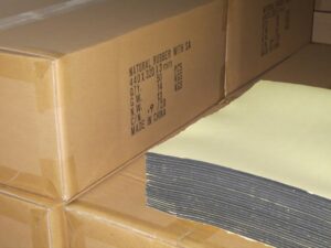 Mouse pad material for PVC top printed paper mouse pads, counter mats