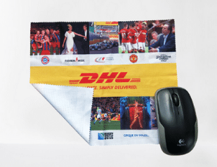 Microfiber Cloth Mouse Pad with silicone dots