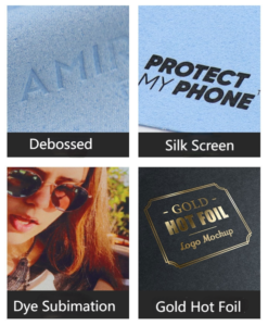 Different Printing Effects on Glasses Cleaning Cloth