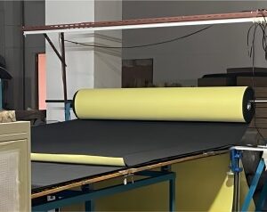 This is a picture for self adhesive laminating natural rubber mouse pad material roll