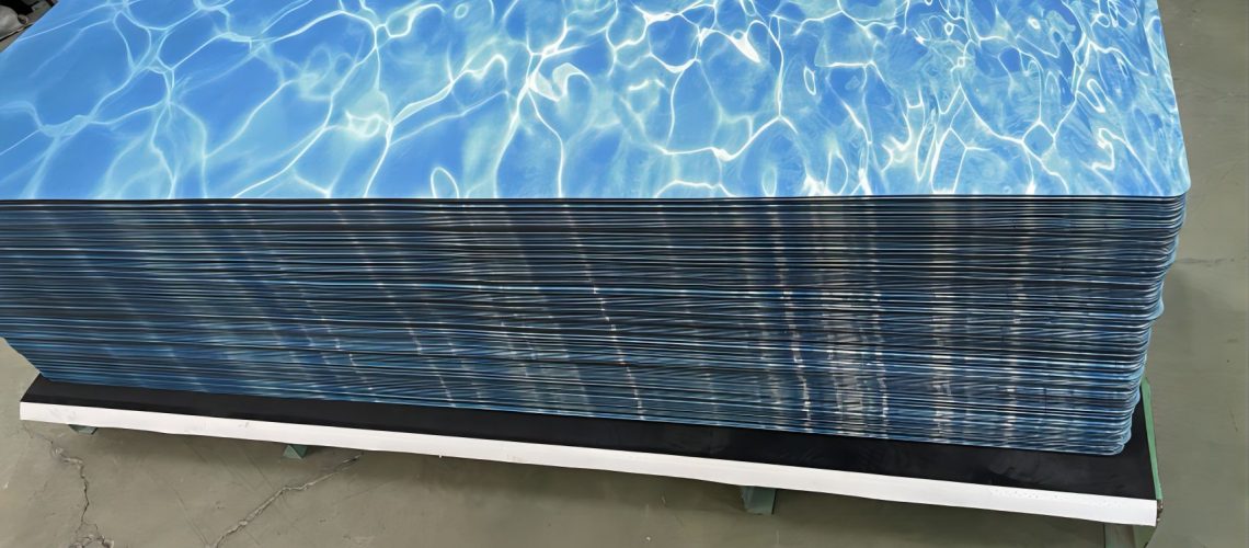 Water Reflection Effect Yoga Mat